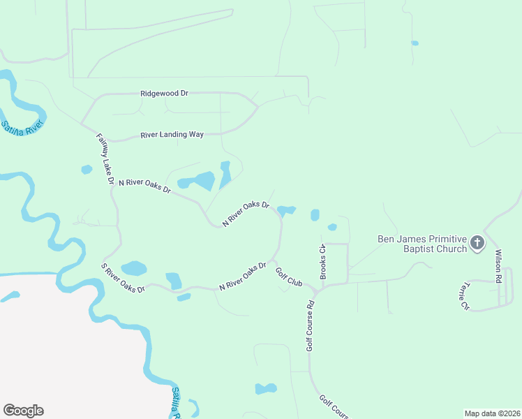 map of restaurants, bars, coffee shops, grocery stores, and more near 1473 North River Oaks Drive in Blackshear