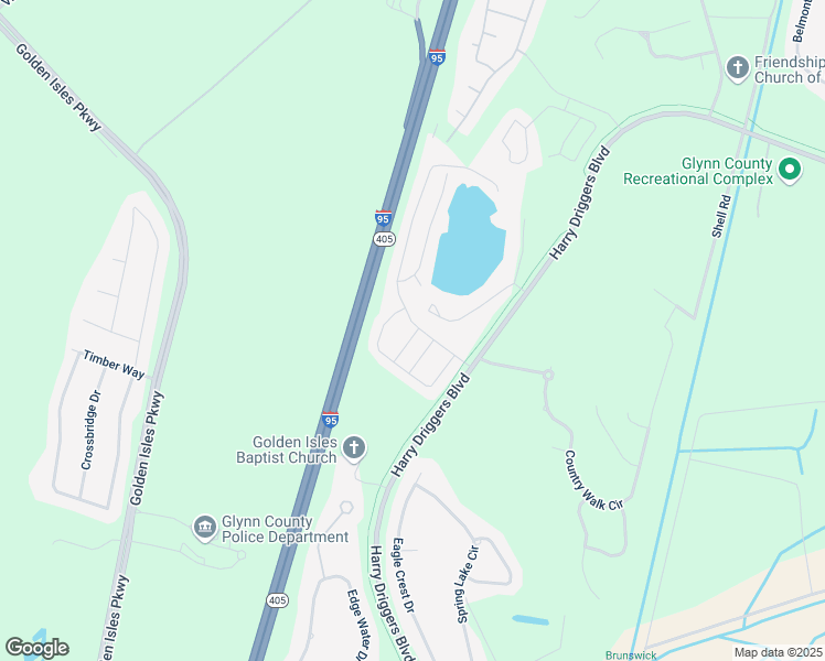 map of restaurants, bars, coffee shops, grocery stores, and more near 29 Gray Wolf Drive in Brunswick