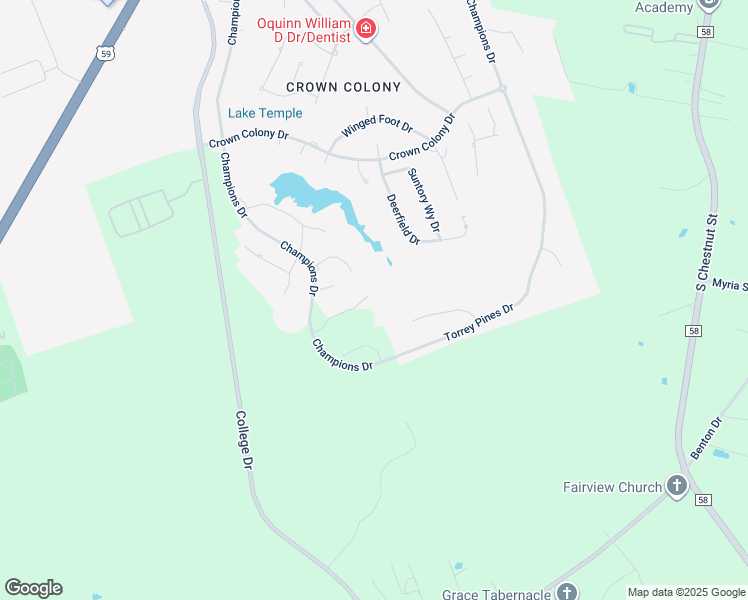 map of restaurants, bars, coffee shops, grocery stores, and more near 112 Southern Hills Drive in Lufkin
