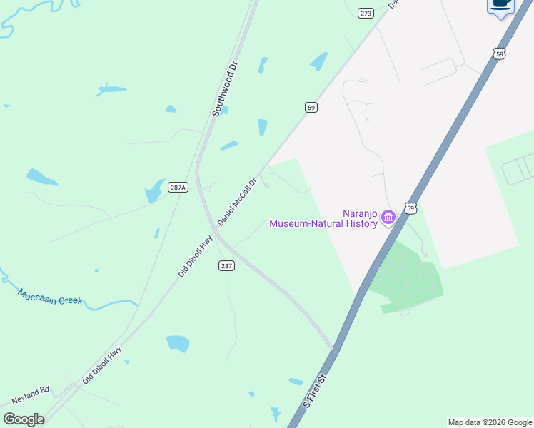 map of restaurants, bars, coffee shops, grocery stores, and more near 11 Hoshall Garden Road in Lufkin