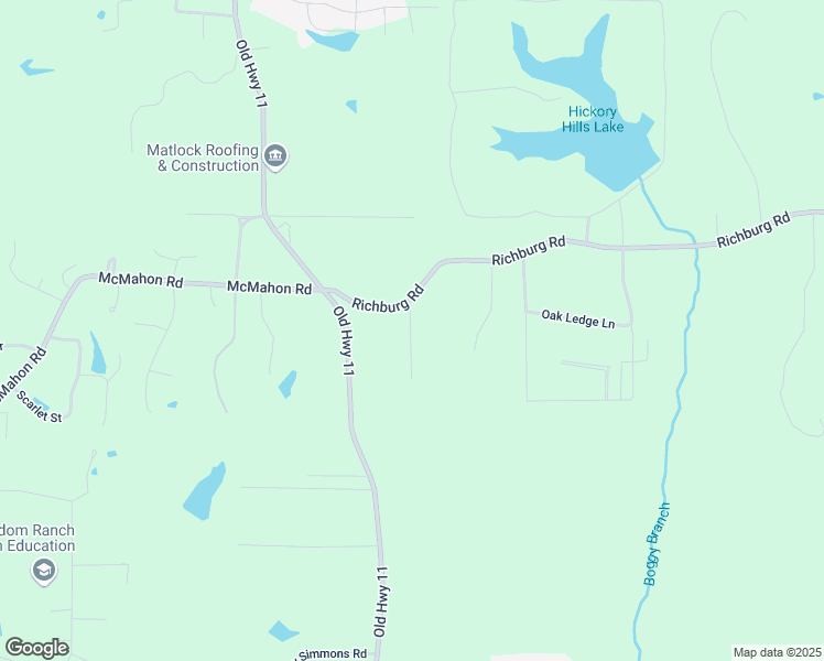 map of restaurants, bars, coffee shops, grocery stores, and more near 45 Richburg Road in Purvis