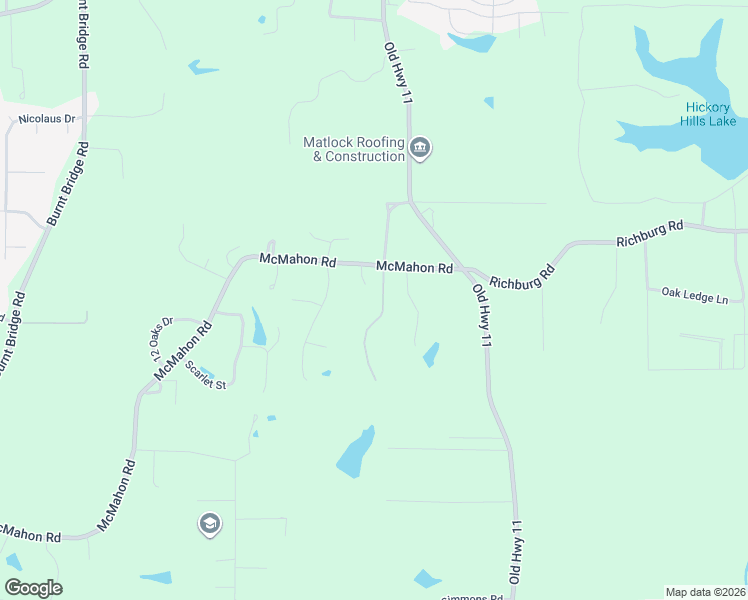 map of restaurants, bars, coffee shops, grocery stores, and more near 291 McMahon Road in Purvis