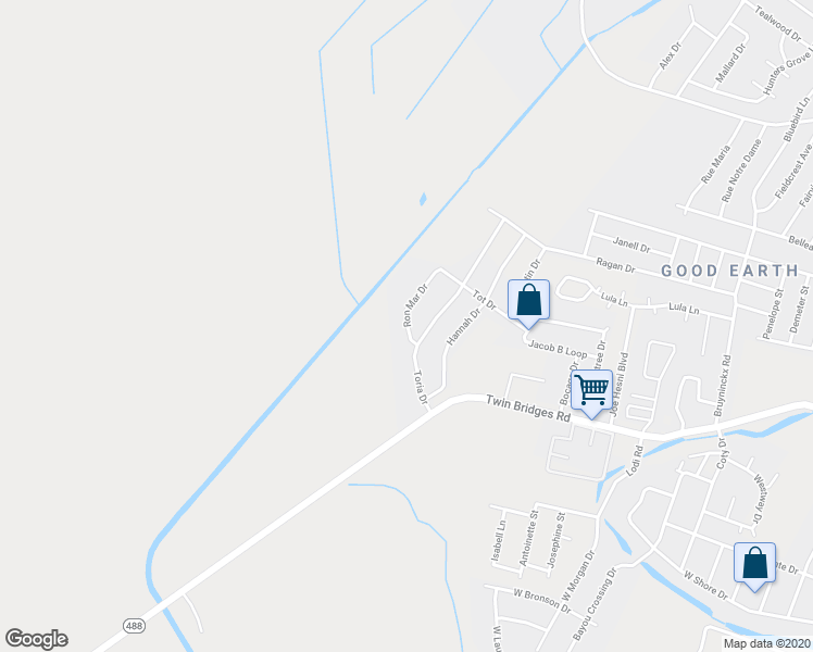 map of restaurants, bars, coffee shops, grocery stores, and more near 5970 Ron Mar Drive in Alexandria