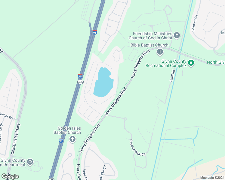 map of restaurants, bars, coffee shops, grocery stores, and more near 118 Seminole Road in Brunswick