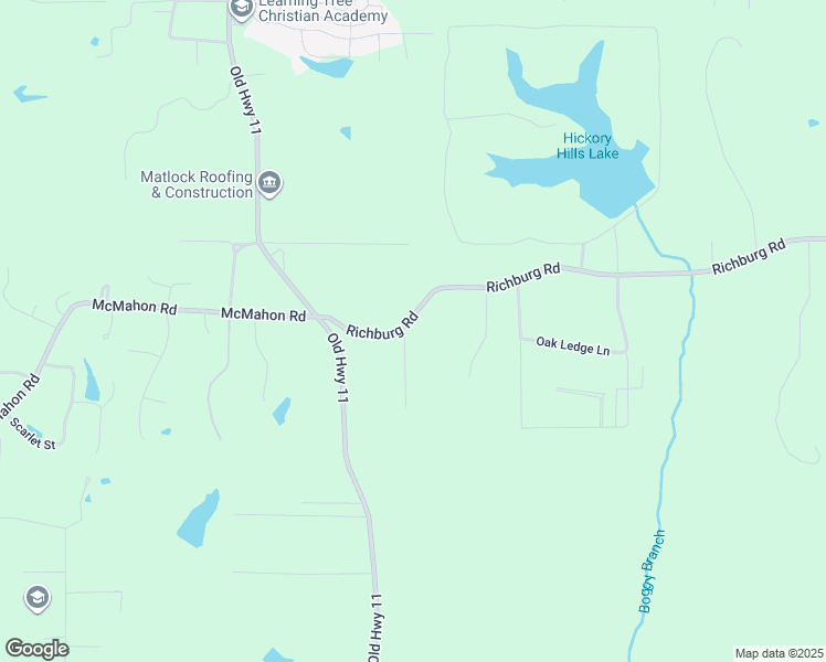 map of restaurants, bars, coffee shops, grocery stores, and more near 45 Richburg Road in Purvis