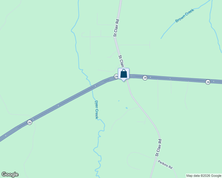 map of restaurants, bars, coffee shops, grocery stores, and more near 10548 Louisiana 28 in Boyce