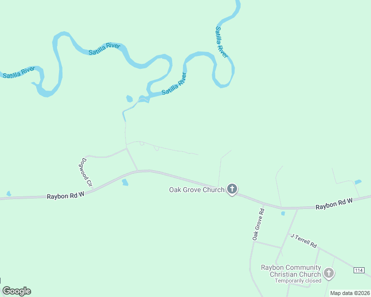 map of restaurants, bars, coffee shops, grocery stores, and more near 291 Dogwood Trail in Nahunta