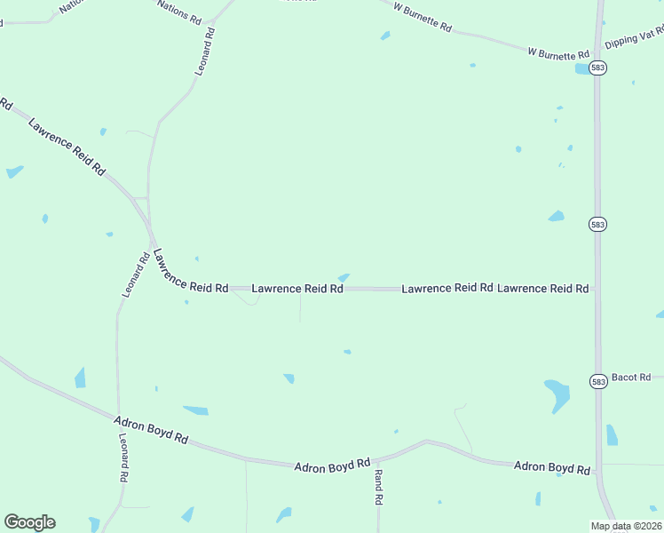 map of restaurants, bars, coffee shops, grocery stores, and more near 75 Lawrence Reid Road in Jayess