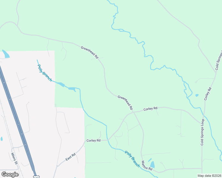 map of restaurants, bars, coffee shops, grocery stores, and more near Greenhead Road in Anacoco