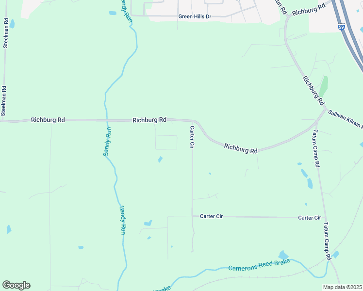 map of restaurants, bars, coffee shops, grocery stores, and more near 59 Robinwood Place in Purvis