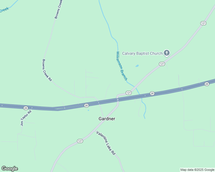 map of restaurants, bars, coffee shops, grocery stores, and more near 147 Mike Rachal Road in Boyce