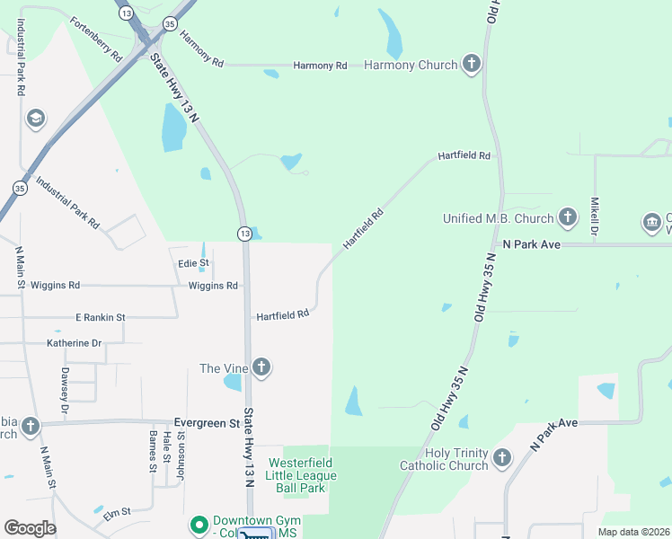 map of restaurants, bars, coffee shops, grocery stores, and more near 1-233 Hartfield Road in Columbia