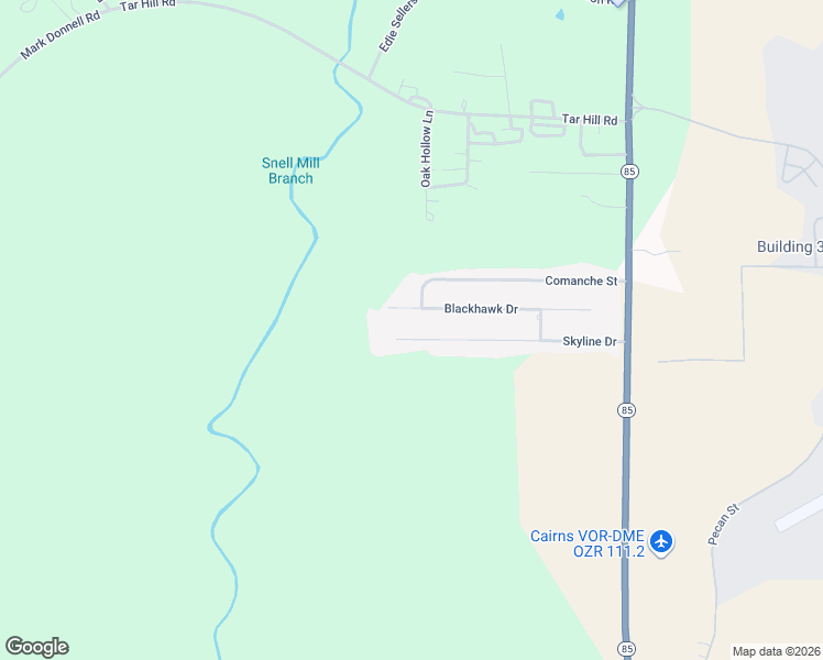 map of restaurants, bars, coffee shops, grocery stores, and more near 230 Skyline Drive in Daleville