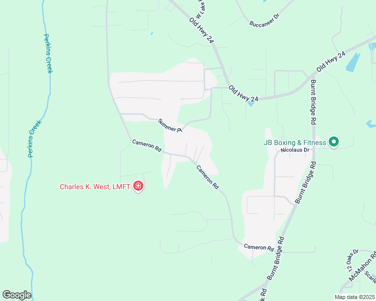 map of restaurants, bars, coffee shops, grocery stores, and more near 146 Cameron Road in Hattiesburg