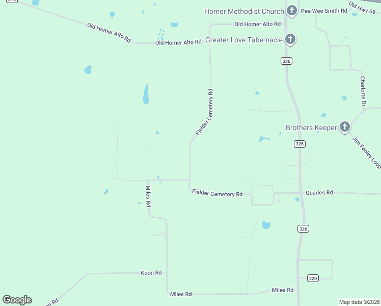 map of restaurants, bars, coffee shops, grocery stores, and more near 845 Fielder Cemetery Rd in Lufkin
