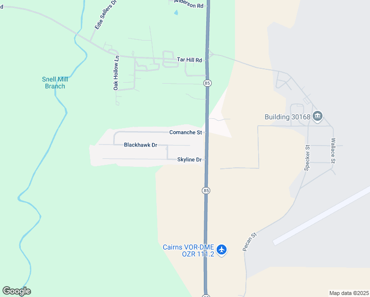 map of restaurants, bars, coffee shops, grocery stores, and more near 91 Blackhawk Drive in Daleville