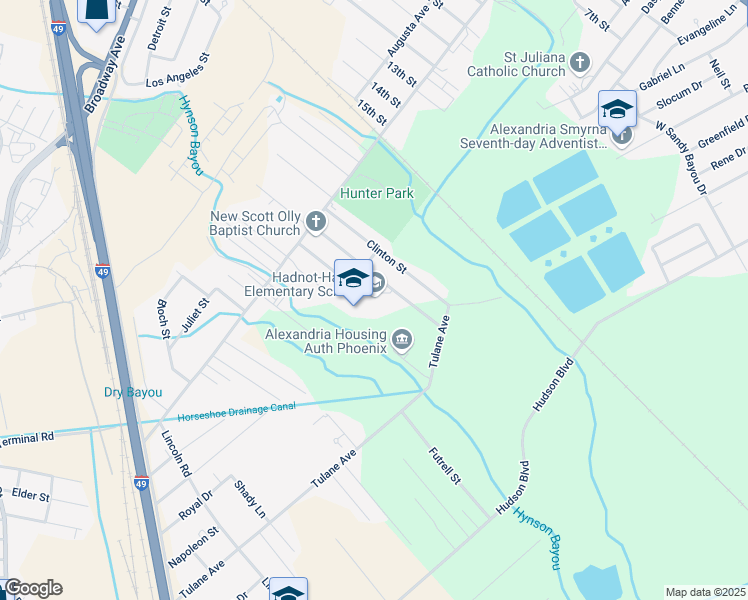 map of restaurants, bars, coffee shops, grocery stores, and more near 4020 Aaron Street in Alexandria