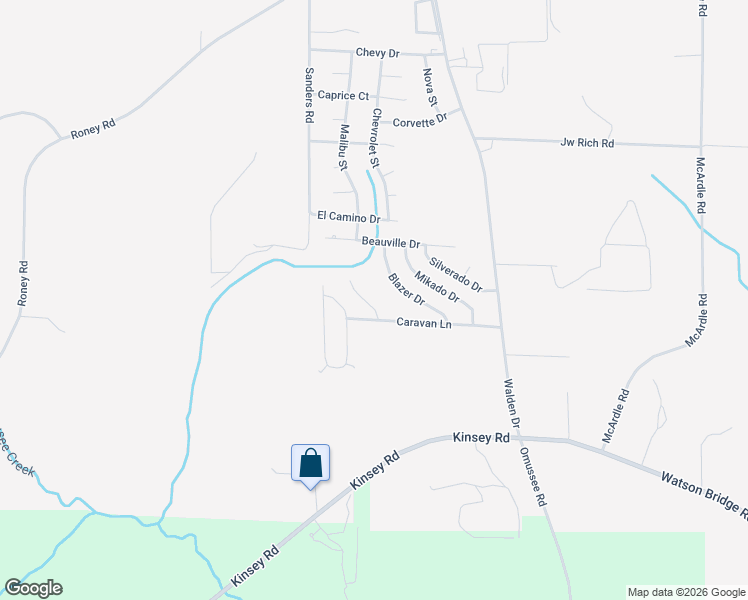 map of restaurants, bars, coffee shops, grocery stores, and more near 52 Fleetside Ct in Kinsey