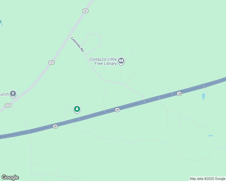 map of restaurants, bars, coffee shops, grocery stores, and more near 200 Leavines Road in Boyce