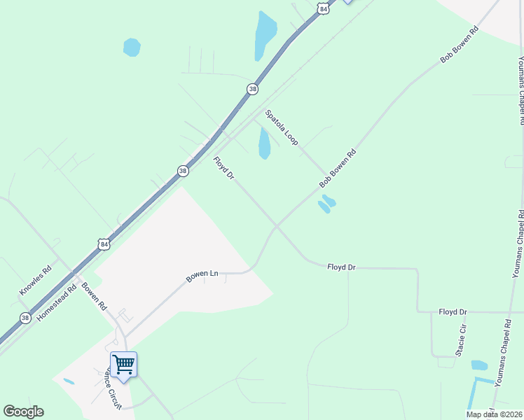 map of restaurants, bars, coffee shops, grocery stores, and more near 3122 Floyd Drive in Blackshear