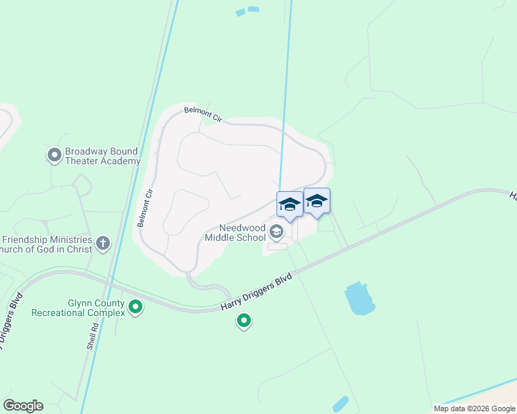 map of restaurants, bars, coffee shops, grocery stores, and more near 183 Belmont Circle in Brunswick