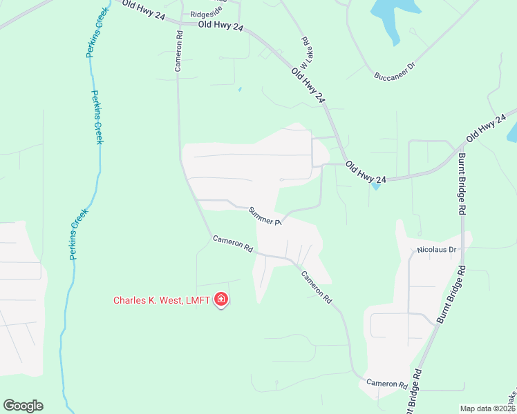 map of restaurants, bars, coffee shops, grocery stores, and more near 27 Summer Place Circle in Hattiesburg