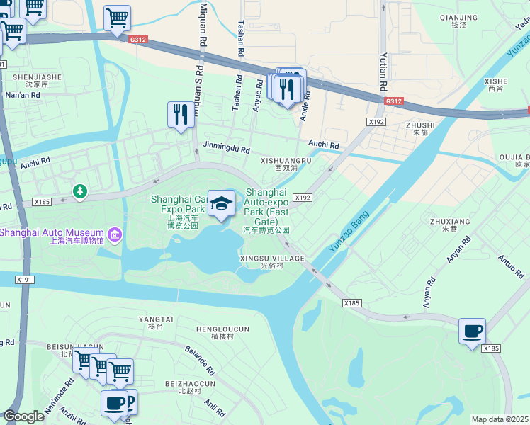 map of restaurants, bars, coffee shops, grocery stores, and more near in 
