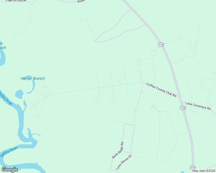 map of restaurants, bars, coffee shops, grocery stores, and more near Coffee County Club Road in Hortense