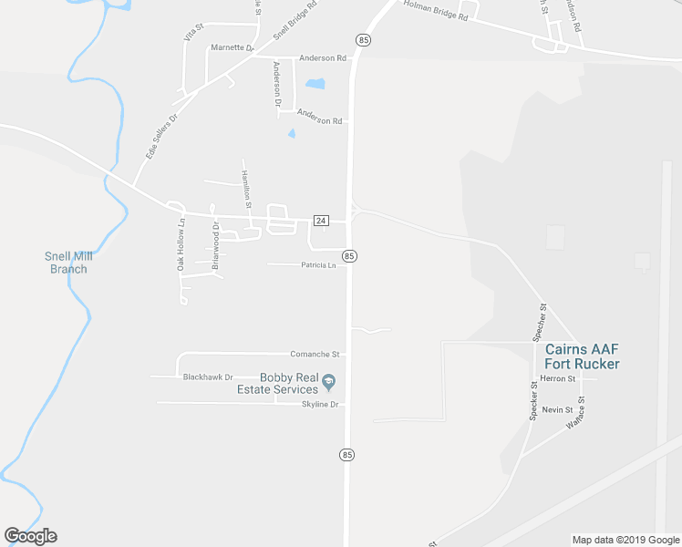 map of restaurants, bars, coffee shops, grocery stores, and more near 101 Patricia Lane in Daleville