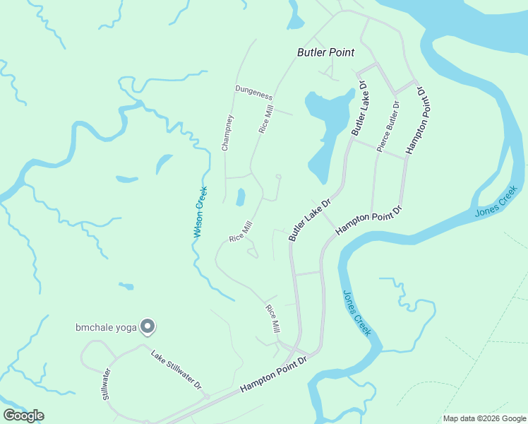 map of restaurants, bars, coffee shops, grocery stores, and more near 150 Rice Mill in St. Simons Island