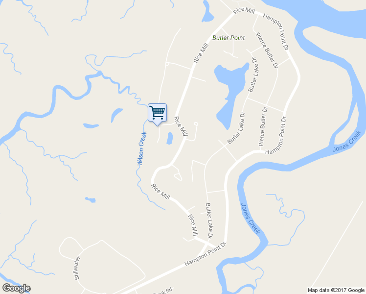 map of restaurants, bars, coffee shops, grocery stores, and more near 150 Rice Mill in Saint Simons Island