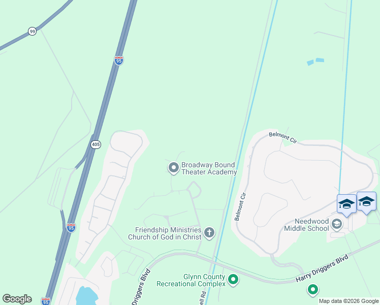 map of restaurants, bars, coffee shops, grocery stores, and more near 142 Teak Trail in Brunswick