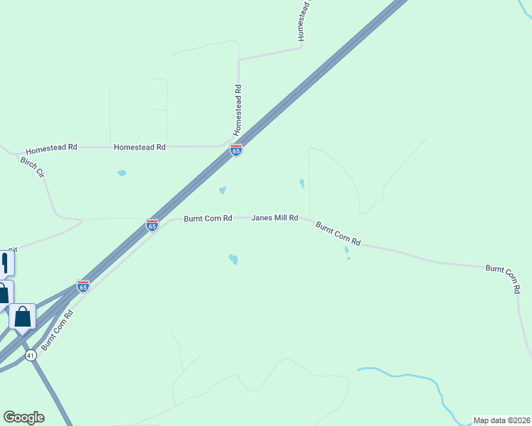 map of restaurants, bars, coffee shops, grocery stores, and more near Janes Mill Road in Brewton