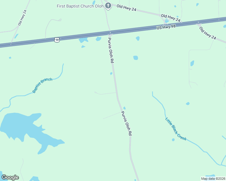 map of restaurants, bars, coffee shops, grocery stores, and more near 2970-2976 Purvis Oloh Road in Sumrall