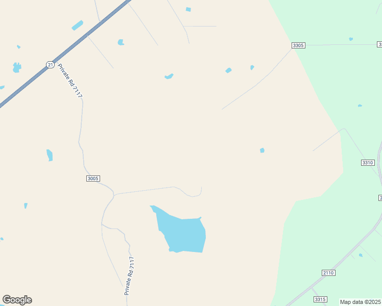 map of restaurants, bars, coffee shops, grocery stores, and more near County Road 3305 in Crockett