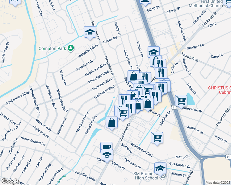 map of restaurants, bars, coffee shops, grocery stores, and more near in Alexandria