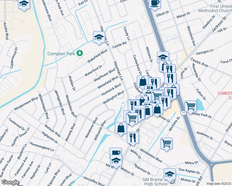 map of restaurants, bars, coffee shops, grocery stores, and more near 4014 Wellington Boulevard in Alexandria
