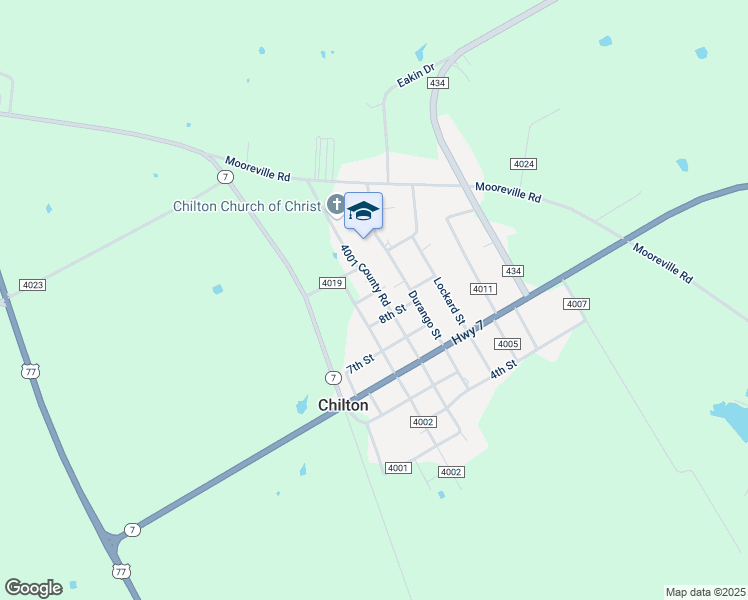 map of restaurants, bars, coffee shops, grocery stores, and more near 135 County Road 4014 in Chilton