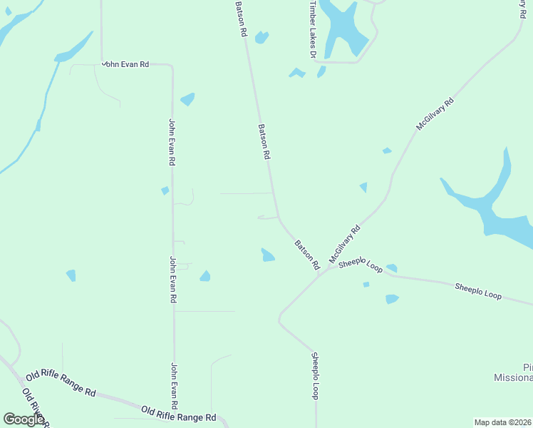 map of restaurants, bars, coffee shops, grocery stores, and more near 53 Batson Road in Petal