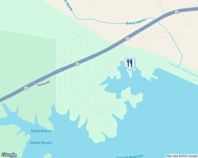 map of restaurants, bars, coffee shops, grocery stores, and more near 158 Amelia Drive in Boyce