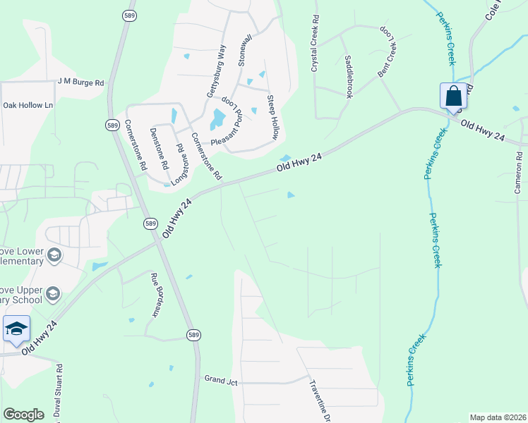map of restaurants, bars, coffee shops, grocery stores, and more near 4 Bristol in Hattiesburg