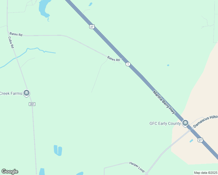 map of restaurants, bars, coffee shops, grocery stores, and more near 916 Bates Road in Blakely