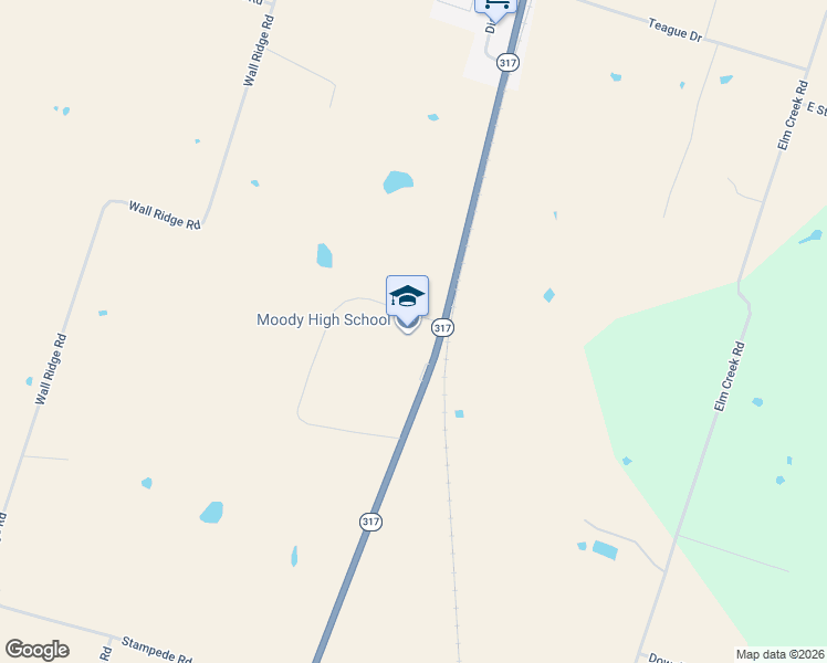 map of restaurants, bars, coffee shops, grocery stores, and more near 11862 South Lone Star Parkway in Moody