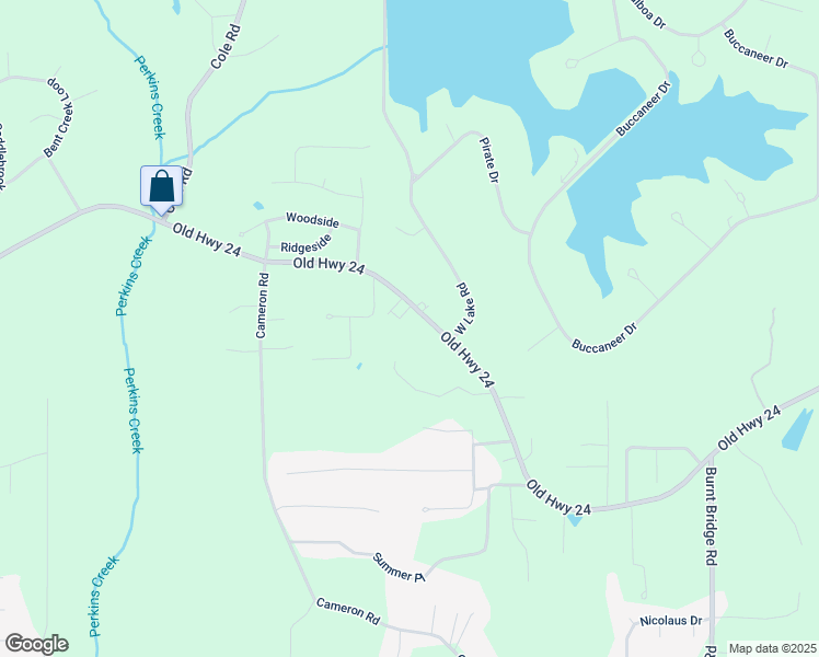 map of restaurants, bars, coffee shops, grocery stores, and more near 2215 Old Highway 24 in Hattiesburg