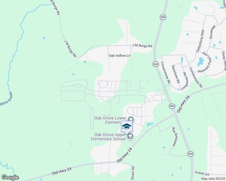 map of restaurants, bars, coffee shops, grocery stores, and more near Ropebark Run in Hattiesburg
