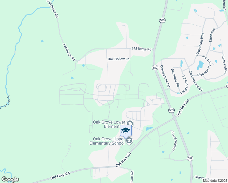 map of restaurants, bars, coffee shops, grocery stores, and more near Ropebark Run in Hattiesburg