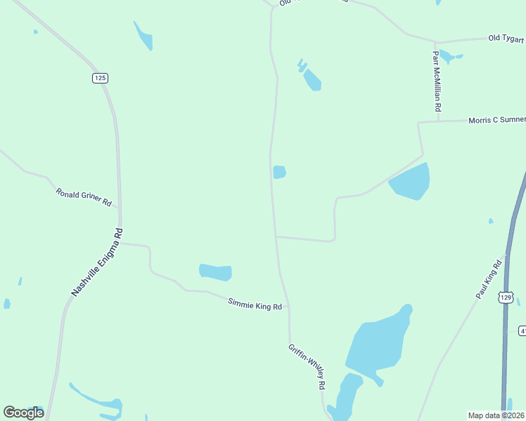 map of restaurants, bars, coffee shops, grocery stores, and more near 1097 Griffin-Whitley Road in Alapaha