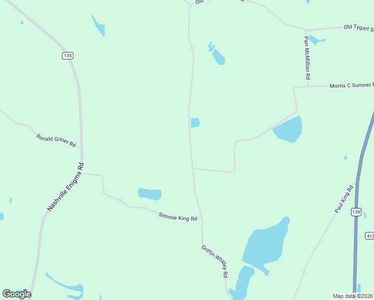 map of restaurants, bars, coffee shops, grocery stores, and more near 1097 Griffin-Whitley Road in Alapaha