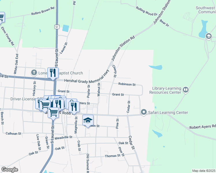 map of restaurants, bars, coffee shops, grocery stores, and more near 1001 Cherry Street in Summit