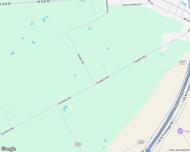 map of restaurants, bars, coffee shops, grocery stores, and more near 1438 Franklin Road in McLennan County